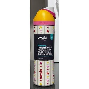 OWALA COLOR‎ DROP “FLOWER CROWN” 24oz FreeSip Water Bottle
